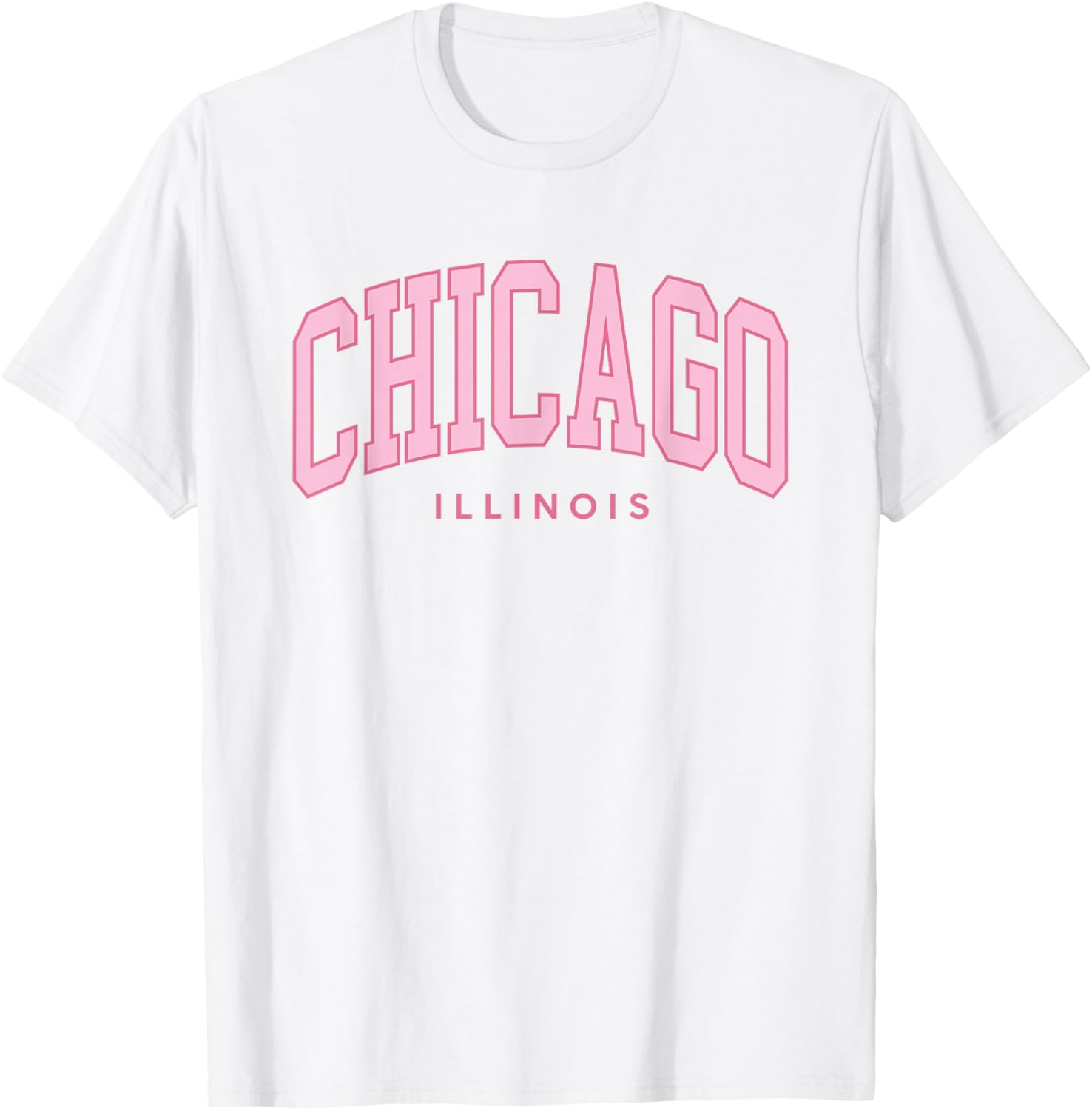 Vintage Chicago Pink Retro Preppy Throwback Girls T-Shirt - T-Shirt | White