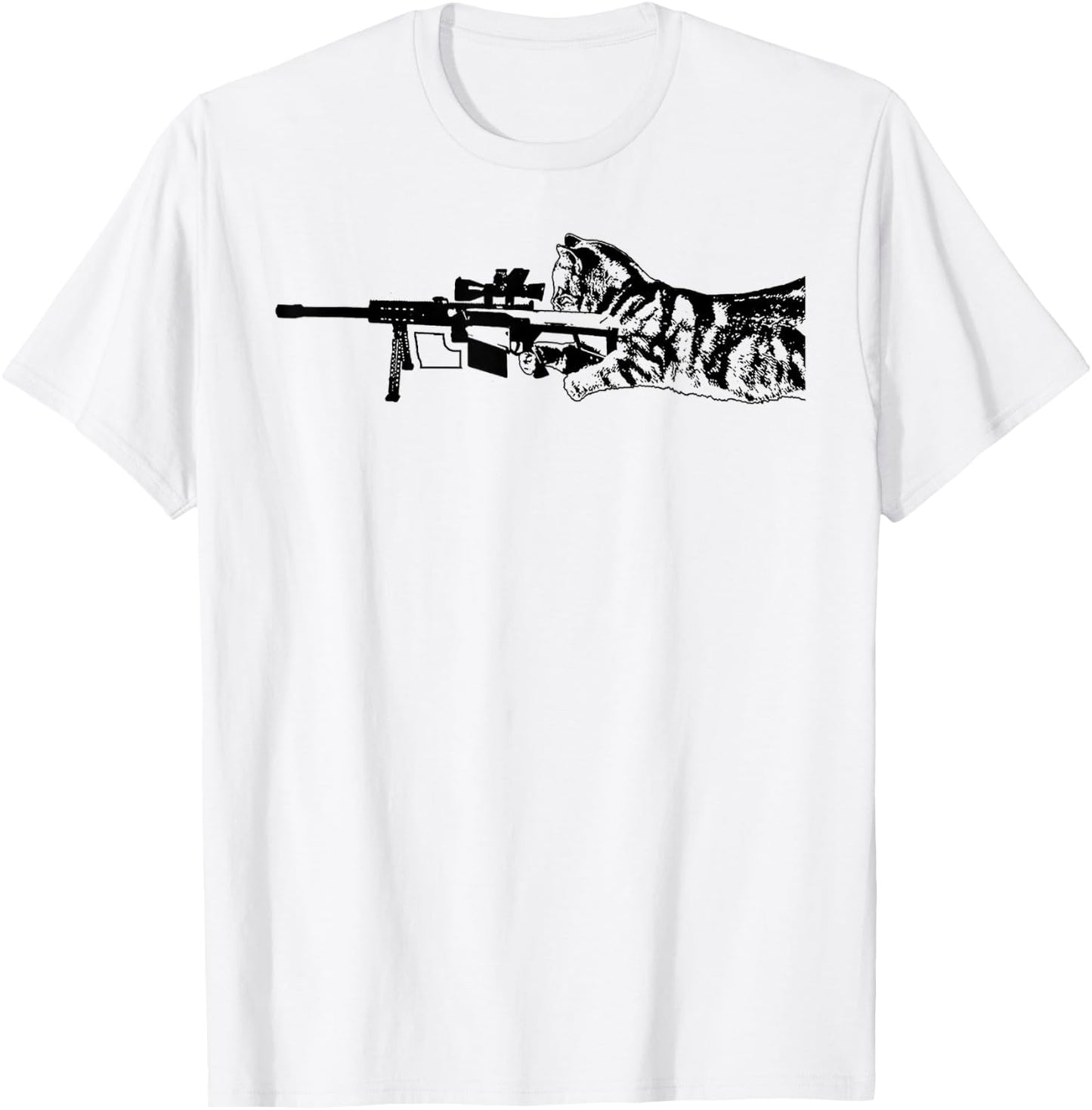 Scout Snipurr Funny Cat Sniper Women T-Shirt - T-Shirt | White