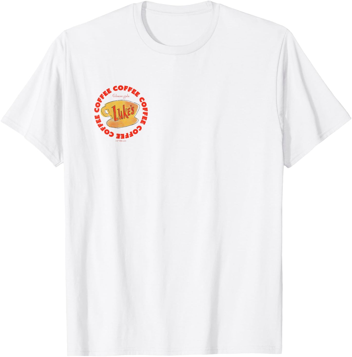 Gilmore Girls - Lukes Coffee Circle T-Shirt - T-Shirt | White
