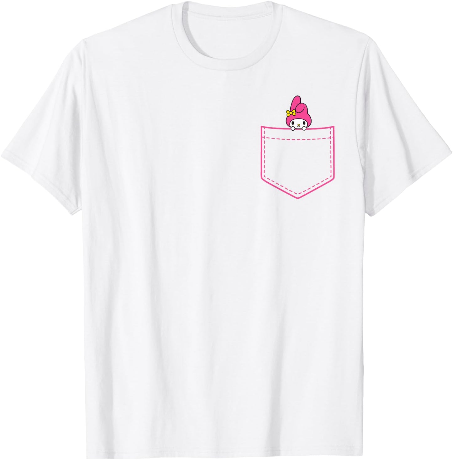 My Melody Chest Pocket T-Shirt - T-Shirt | White