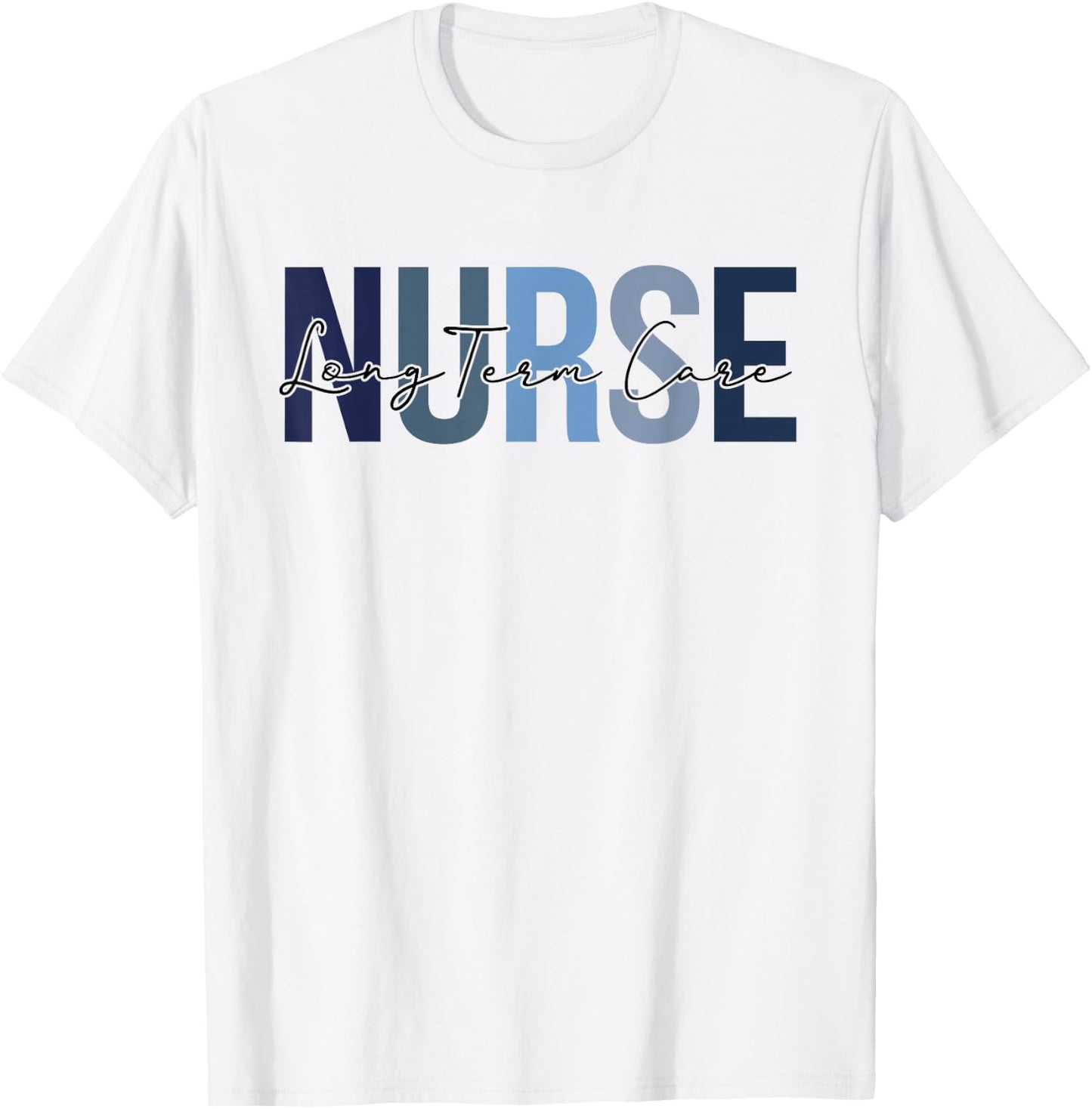 Retro Long-Term Care Nurse Gifts Nursing Apparel T-Shirt - T-Shirt | White