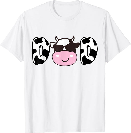 Dad of The Birthday Girl Funny Cow Daddy Papa Bday Matching T-Shirt - T-Shirt | White