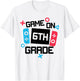 Gamer Back To School Shirt Boy Game On Sixth 6th Grade T-Shirt - T-Shirt | White