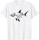 Finger Lake Fish and Shark Bones T-Shirt - T-Shirt | White