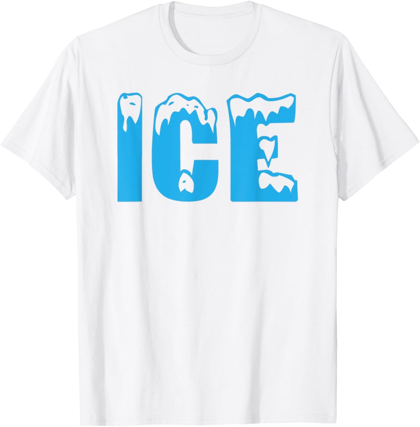 Ice Bag Logo Funny 2025 Halloween Costume Matching Fire Meme T-Shirt - T-Shirt | White