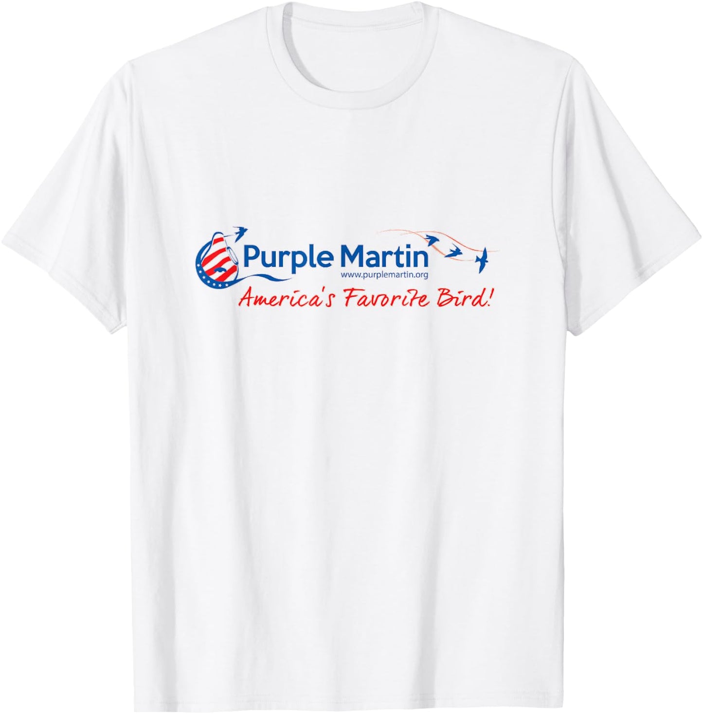 America's Favorite Bird Purple Martin T-Shirt - T-Shirt | White
