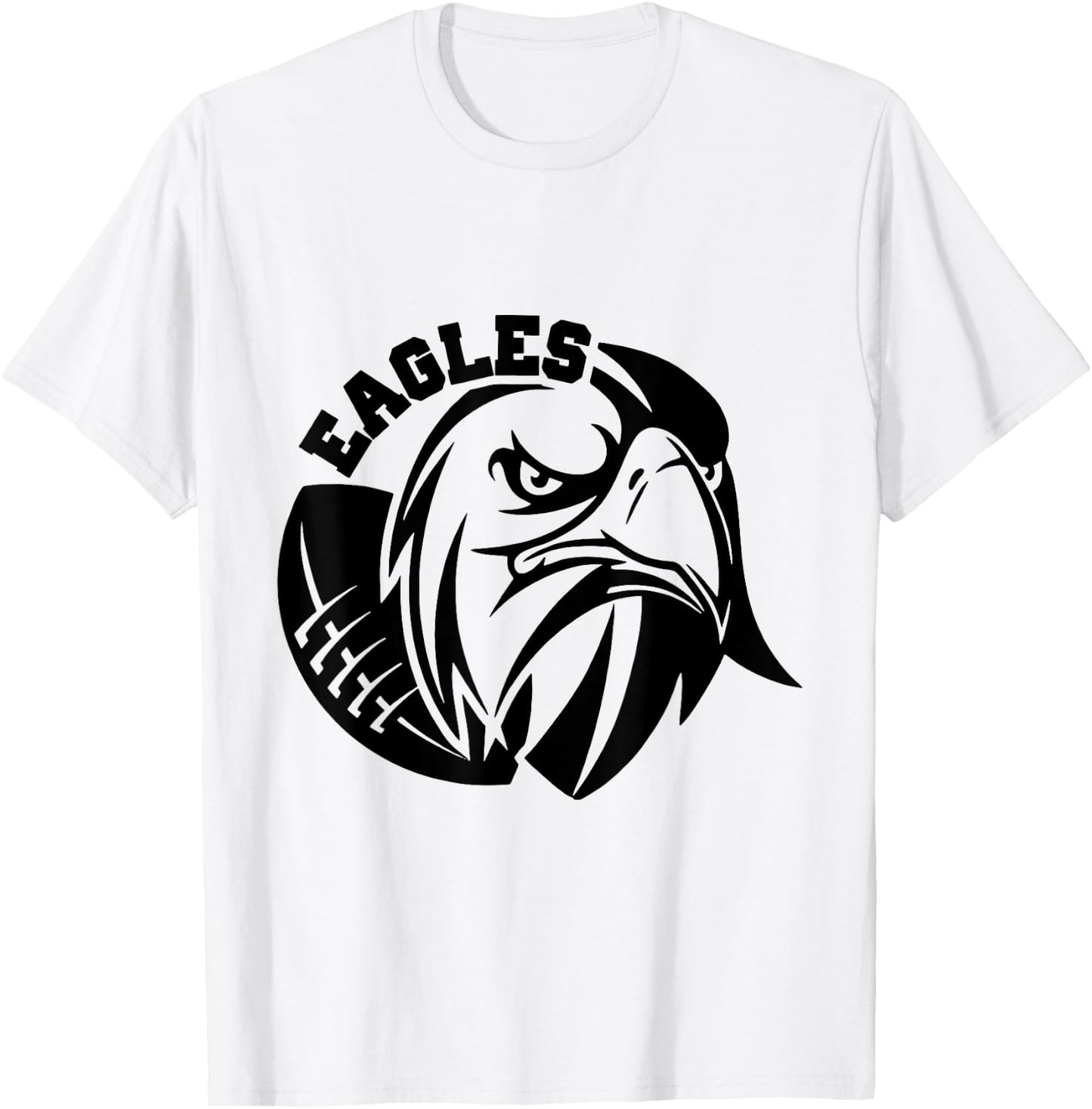 Eagles School Sports Fan Team Spirit T-Shirt - T-Shirt | White