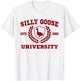 Silly Goose University Funny Meme Sports Silly Goose T-Shirt - T-Shirt | White