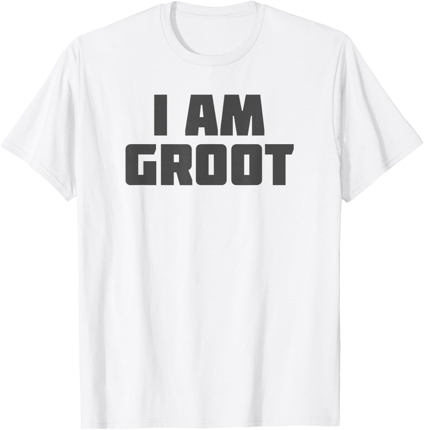 Marvel Guardians of The Galaxy I Am Groot Distressed Text T-Shirt - T-Shirt | White