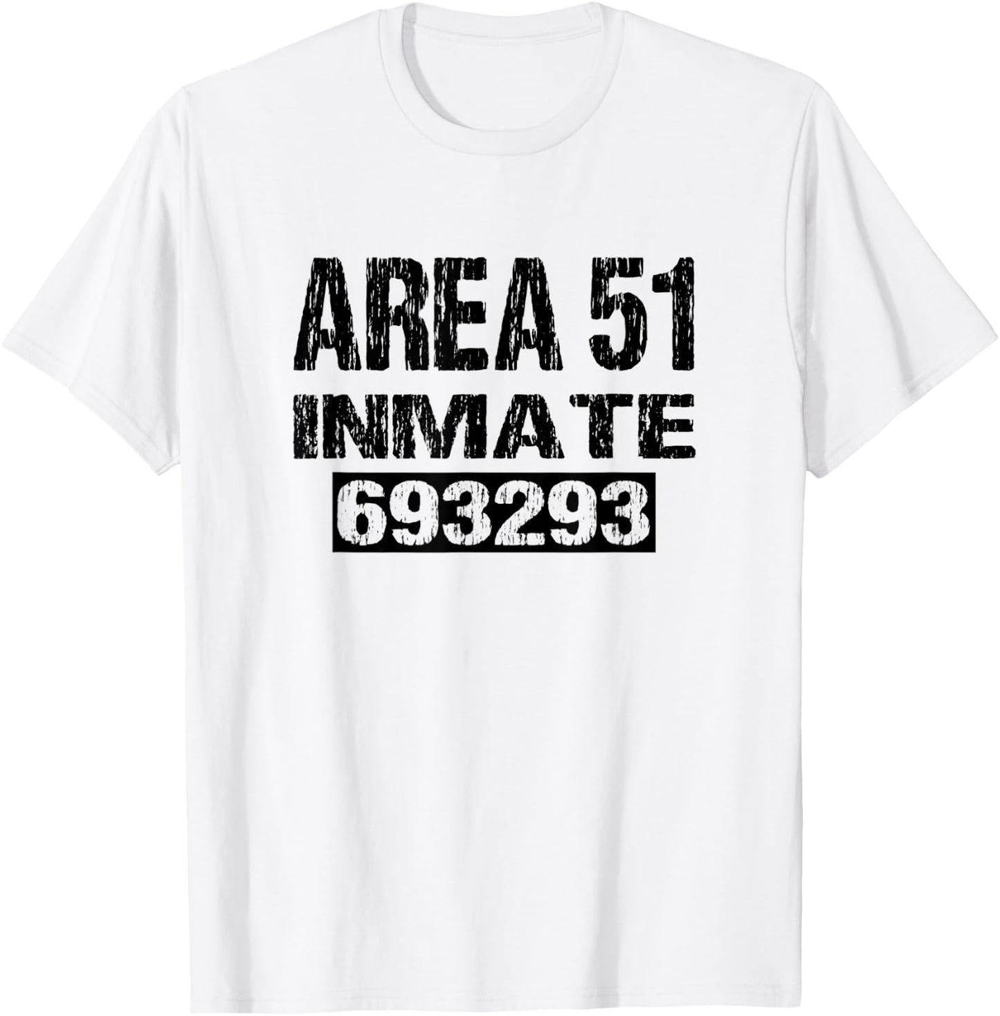 Area 51 Inmate Retro Halloween Costume Roswell Alien UFO T-Shirt - T-Shirt | White