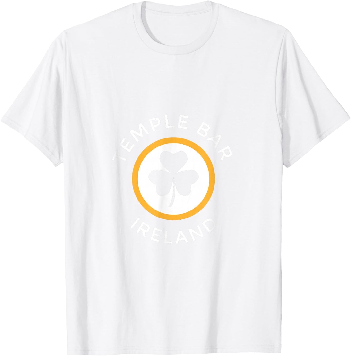Temple Bar Dublin Shamrock Ireland Souvenir T-Shirt - T-Shirt | White