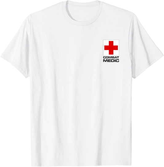 Combat Medic Specialist Army Armed Forces T-Shirt - T-Shirt | White