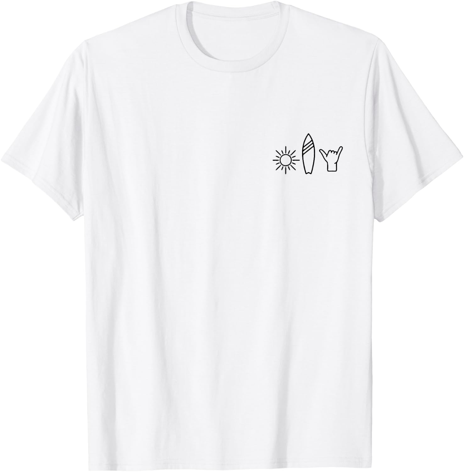 Surfer Surfboard Vintage Surfing Beach Summer Surf T-Shirt - T-Shirt | White
