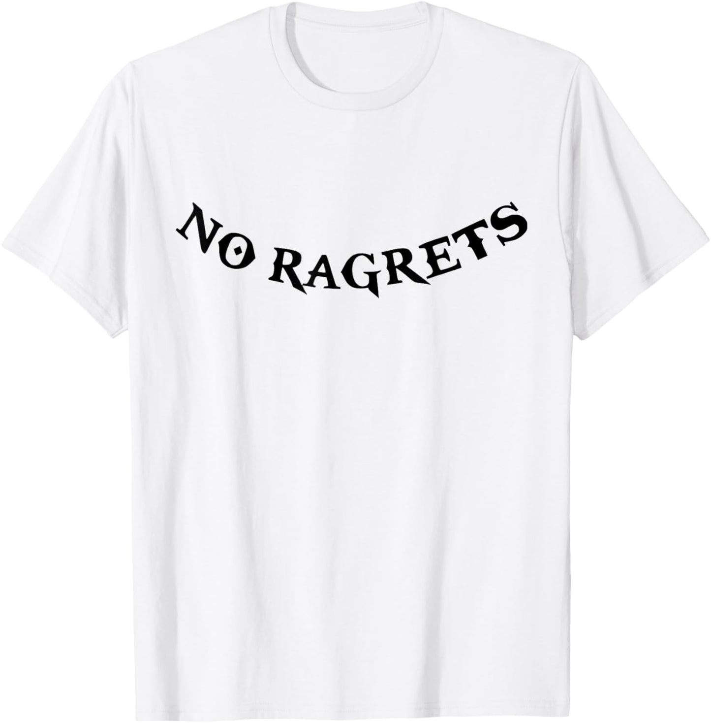 No Ragrets Tattoo Funny Punk White Trash Trailer Park Boy T-Shirt - T-Shirt | White