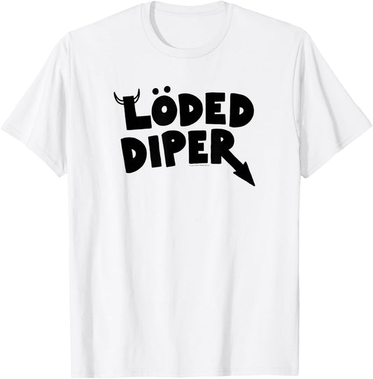 Diary of a Wimpy Kid LÖDED DIPER Logo T-Shirt - T-Shirt | White