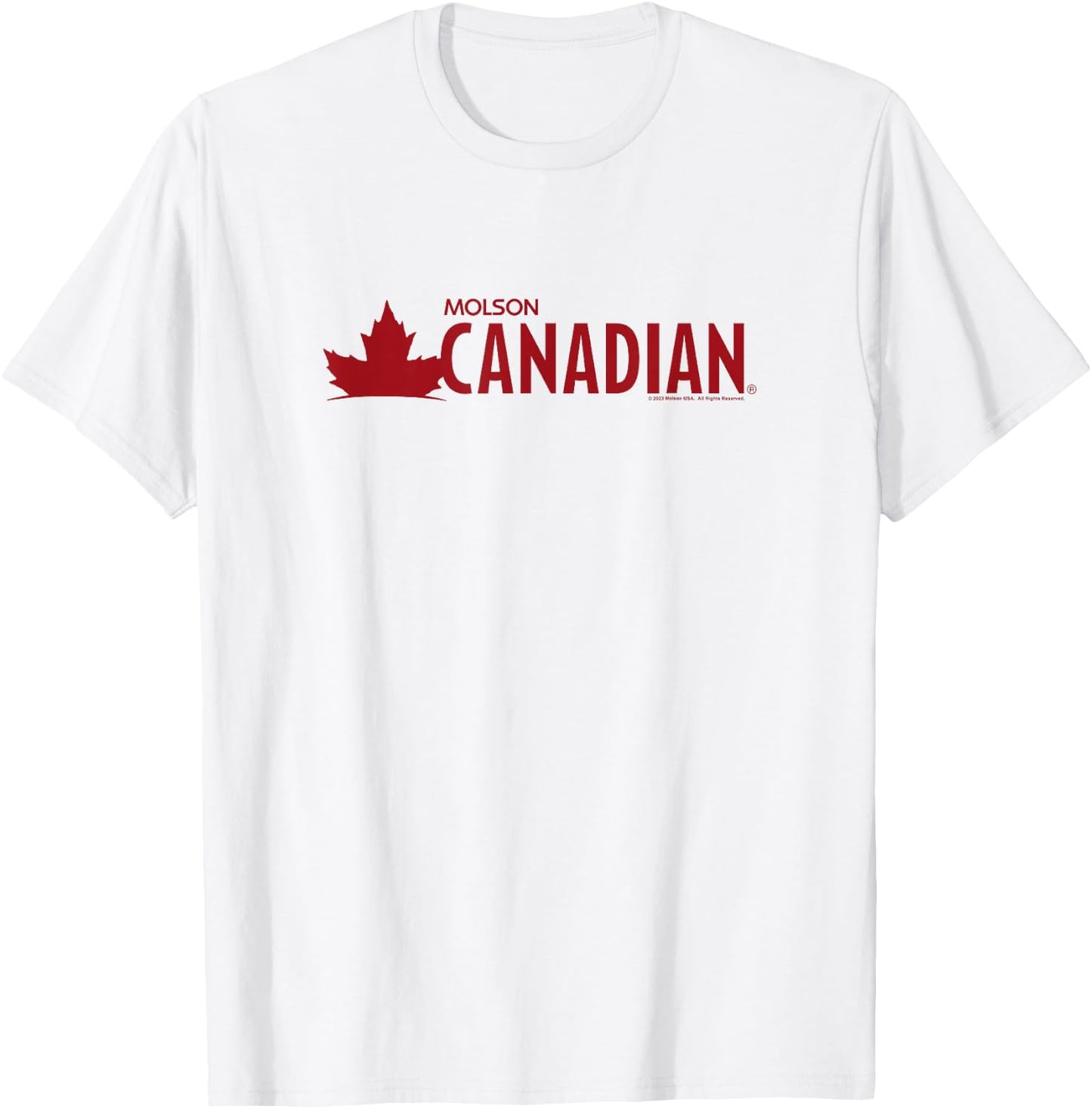 Coors Brewing Company Molson Canadian Beer Big Chest Logo V2 T-Shirt - T-Shirt | White