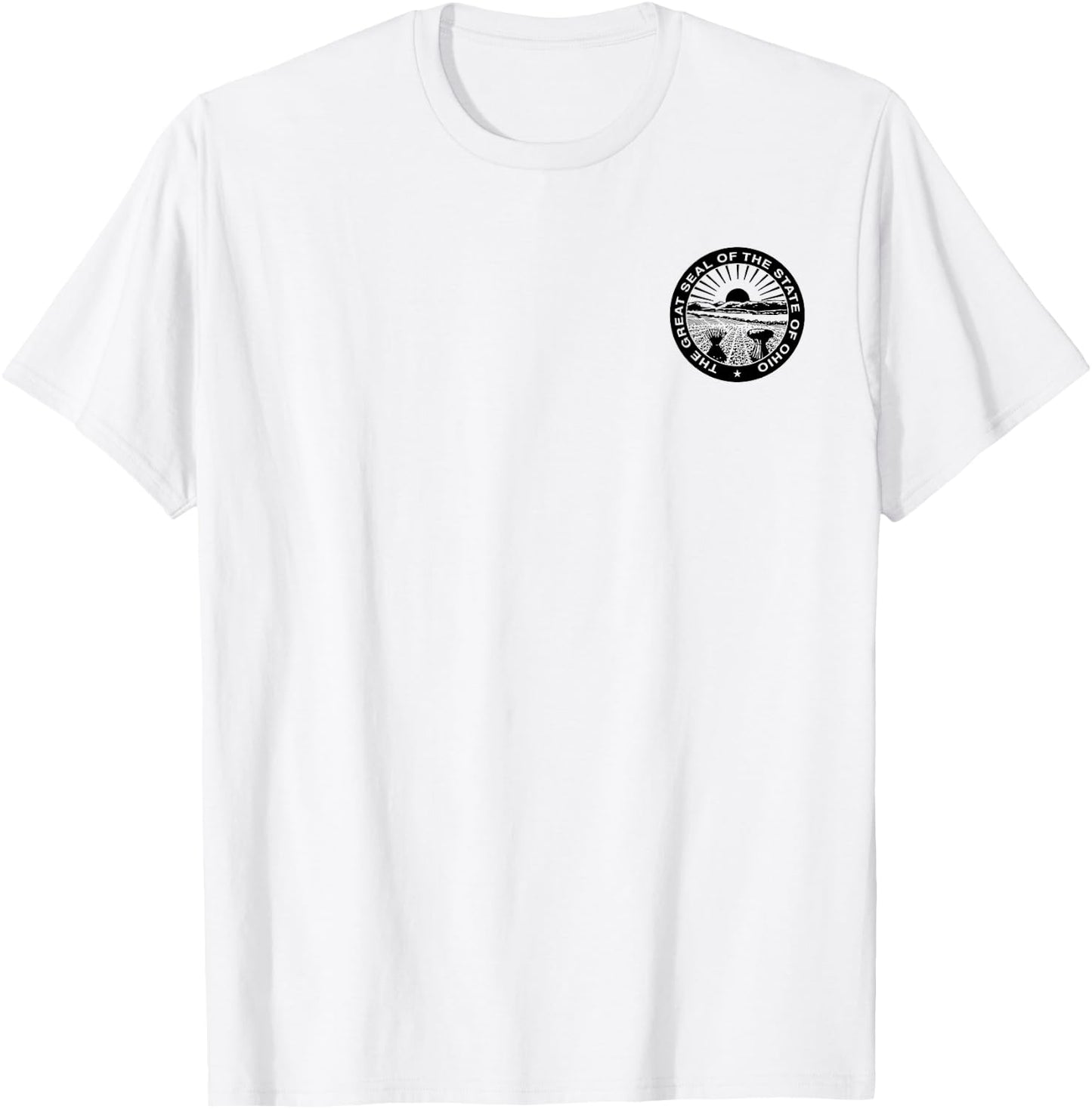 Ohio State Seal Flag T-Shirt - T-Shirt | White