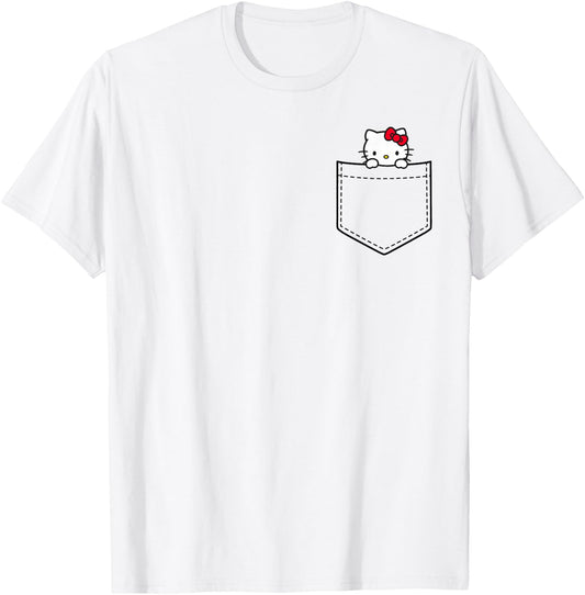 Hello Kitty Chest Pocket T-Shirt - T-Shirt | White