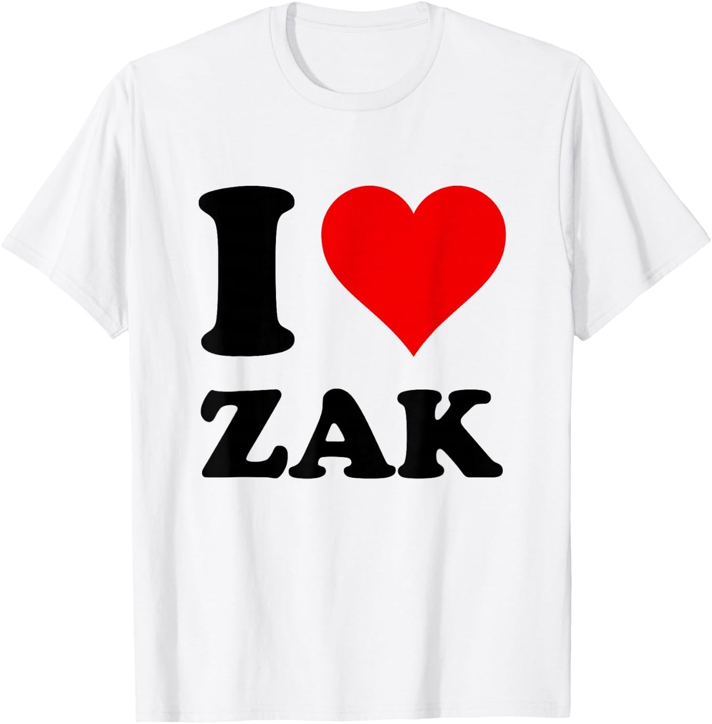 I Love Zak T-Shirt - T-Shirt | White