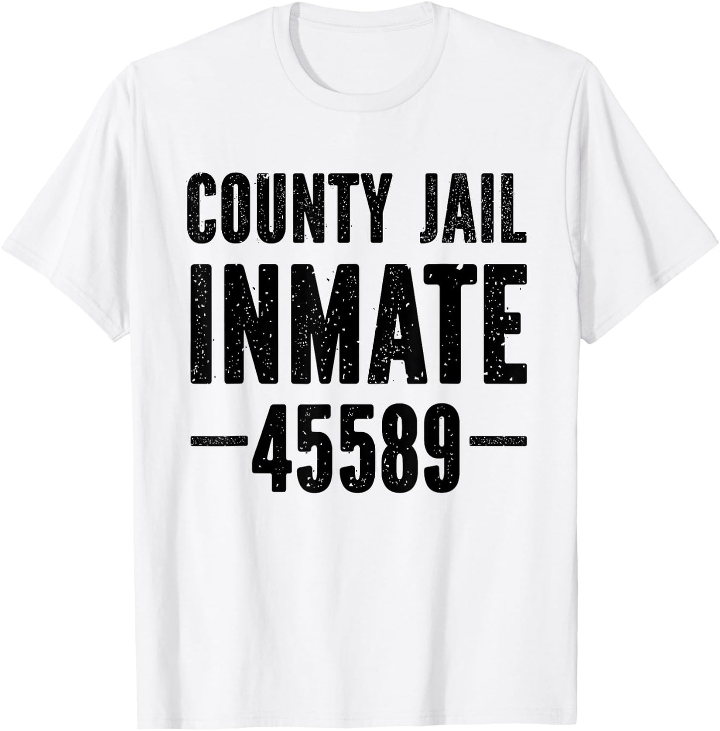 Halloween County Jail Inmate Prisoner Costume Party T-Shirt - T-Shirt | White