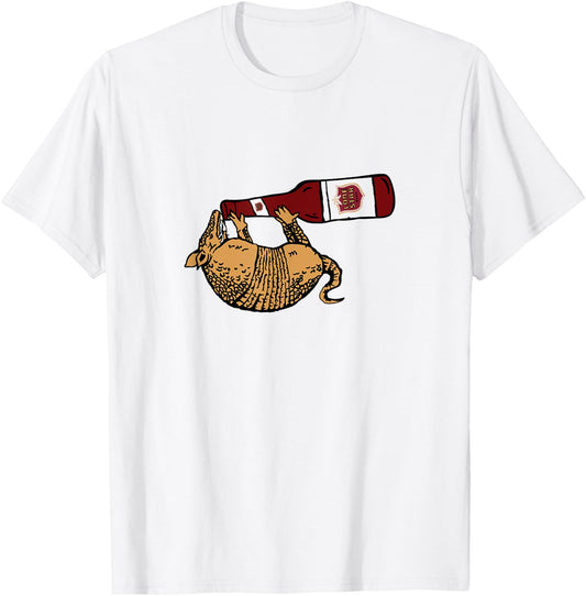 Lone Star Beer Armadillo | Texas T-Shirt - T-Shirt | White