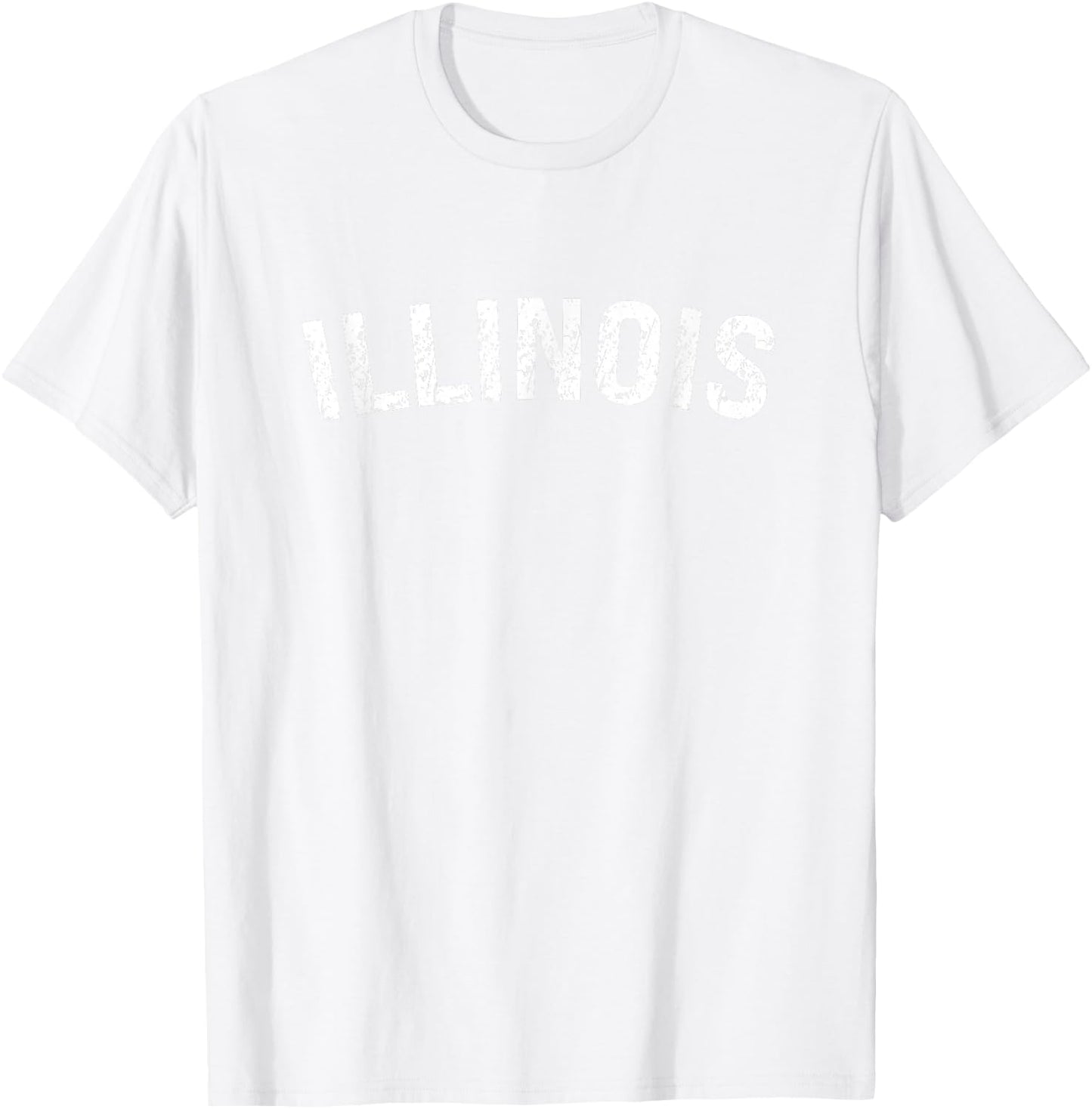 Vintage Illinois Illinois Orange T-Shirt - T-Shirt | White