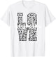 Longhorns Love Team Mascot School Spirit Game Night Leopard T-Shirt - T-Shirt | White
