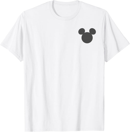 Disney Mickey and Friends Mickey Silhouette Front & Back T-Shirt - T-Shirt | White