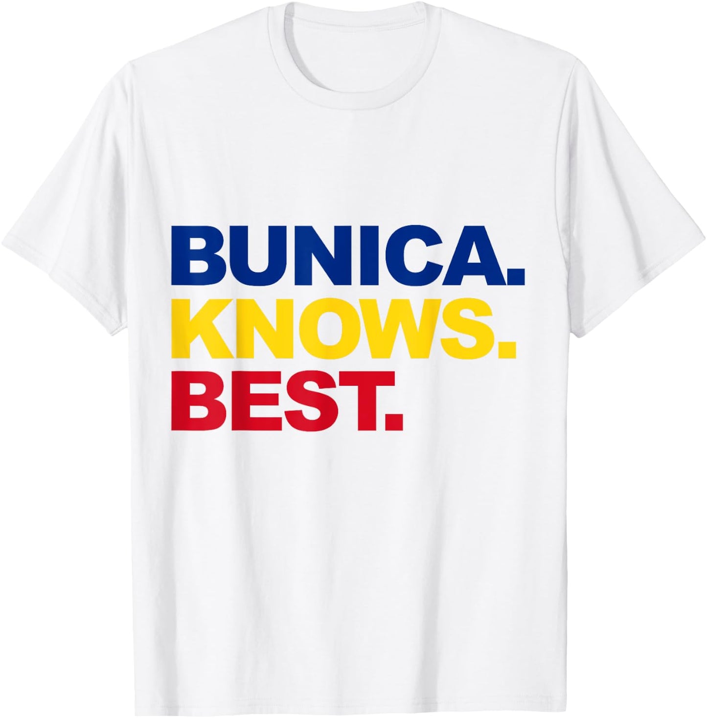 Bunica Tricolor Apparel Proud Romanian Grandma Mother's Day T-Shirt - T-Shirt | White