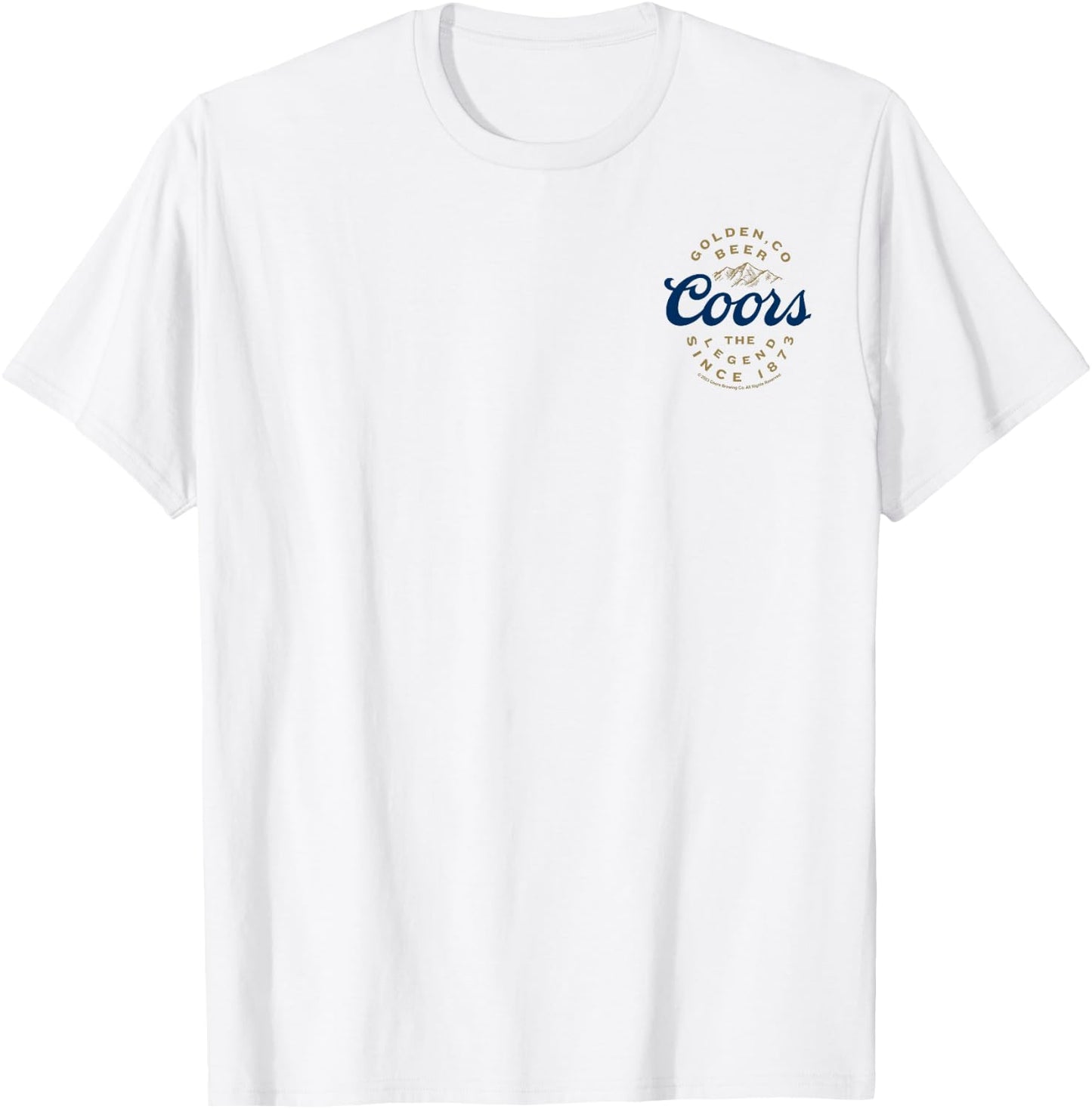 Coors Brewing Company Coors The Legend Small Pocket Logo T-Shirt - T-Shirt | White