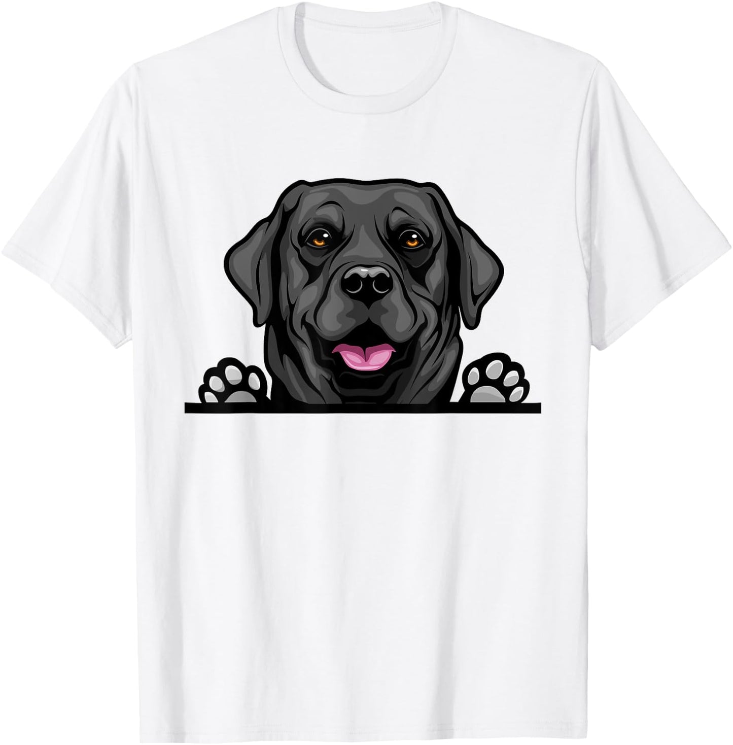 Black Lab Dog Breed Popping Up Fun Labrador Retriever Owner Women Kids T-Shirt - T-Shirt | White
