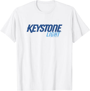 Coors Brewing Company Keystone Light Classic Big Chest Logo T-Shirt - T-Shirt | White
