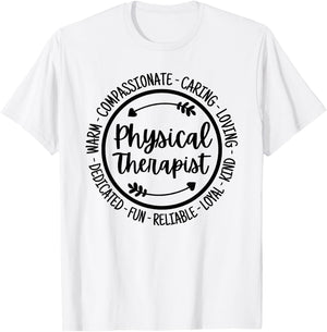 Physical Therapist PT Physical Therapy Physiotherapy T-Shirt - T-Shirt | White