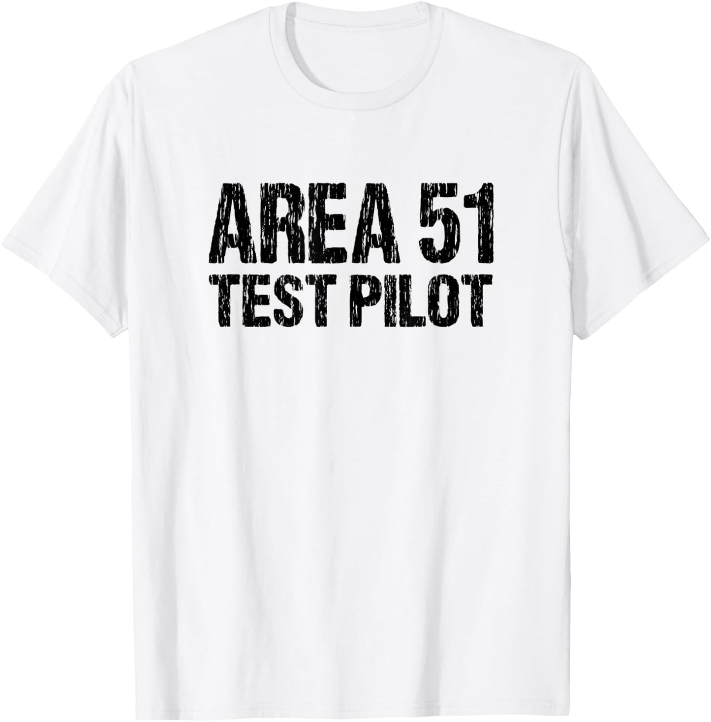 Area 51 Test Pilot Retro Halloween Costume Roswell Alien UFO T-Shirt - T-Shirt | White