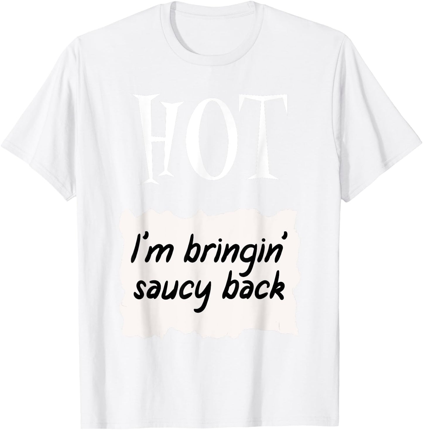 HOT SAUCES Group Halloween Costumes TACO SAUCE T-Shirt - T-Shirt | White