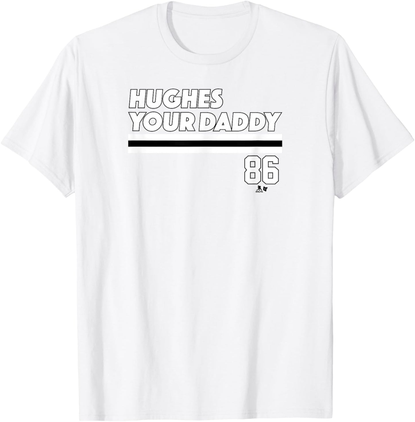 Jack Hughes - Hughes Your Daddy - New Jersey Hockey T-Shirt - T-Shirt | White