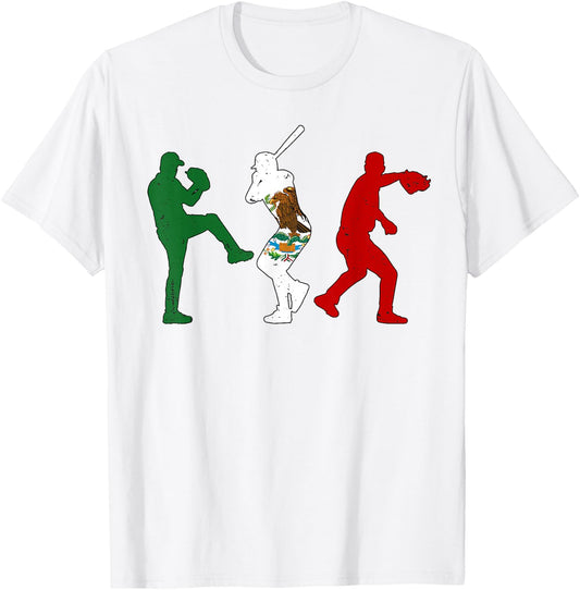 Cinco De Mayo Outfit Baseball Mexico Mexican Flag Boy Men T-Shirt - T-Shirt | White