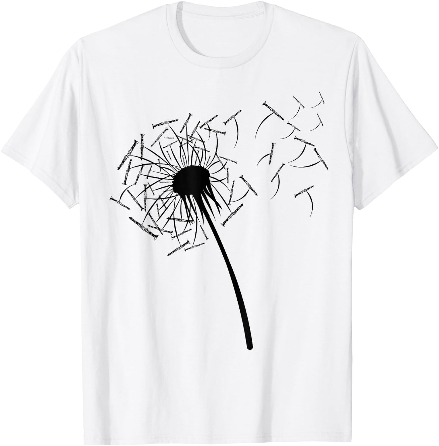 Dandelion Clarinet Shirt for Clarinetist | Clarinet T-Shirt - T-Shirt | White