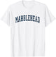 Marblehead Massachusetts MA Vintage Sports Design Navy Desig T-Shirt - T-Shirt | White