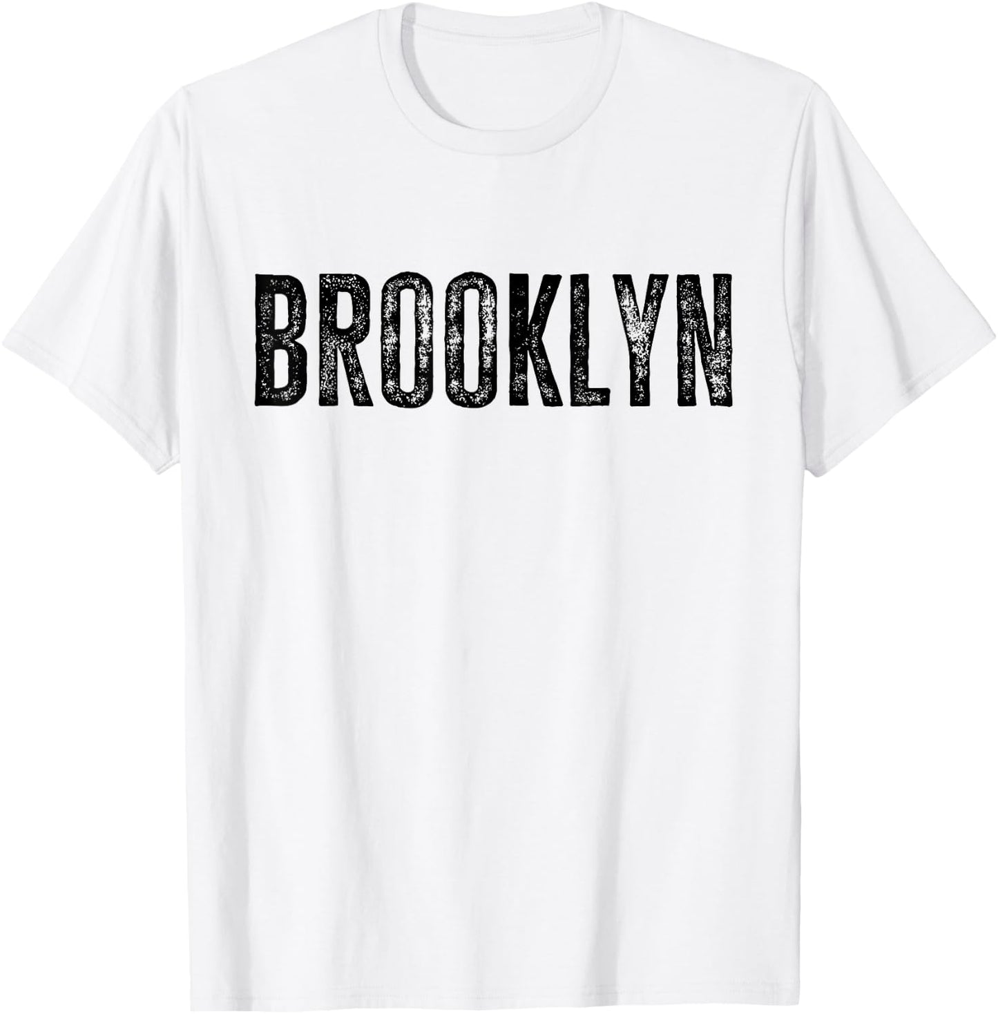 Brooklyn NY Retro Text New York Love Brooklyn Bridge T-Shirt - T-Shirt | White