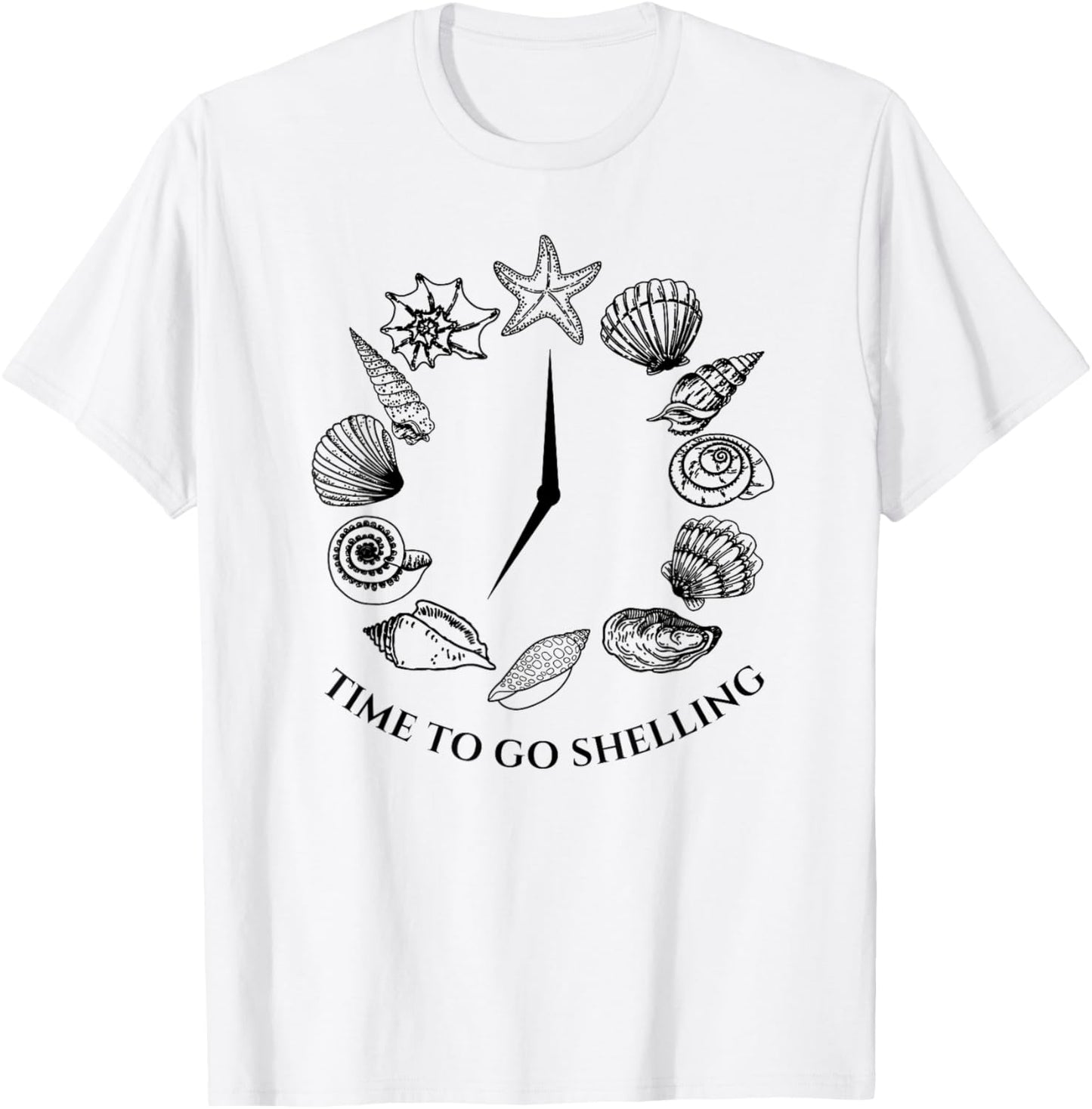 Time to Go Shelling Ocean Beach Lover Shell Collector Gift Men Women T-Shirt - T-Shirt | White