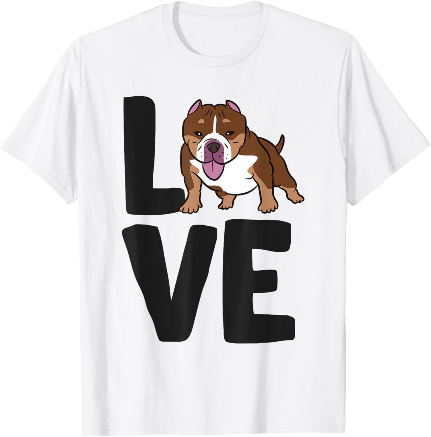 American Bully Owner I Love American Bully Dogs T-Shirt - T-Shirt | White