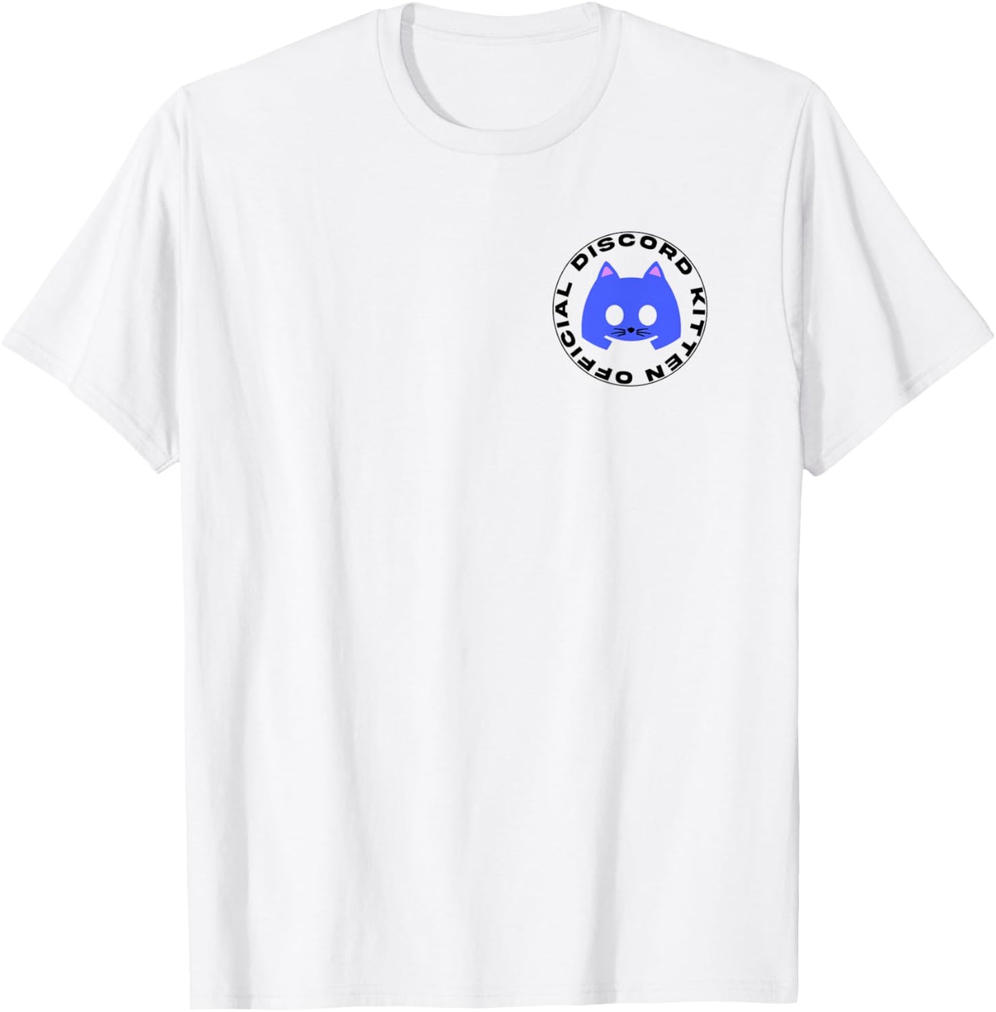 Discord Kitten Offical Funny Meme Graphic T-Shirt - T-Shirt | White