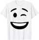 Winking Face Smile Instant Lazy Costume Icon T-Shirt - T-Shirt | White