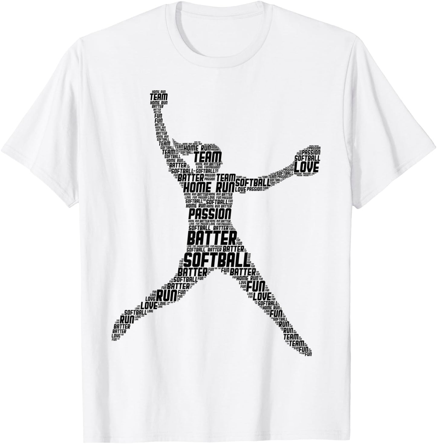 Softball Girls Women Kids T-Shirt - T-Shirt | White