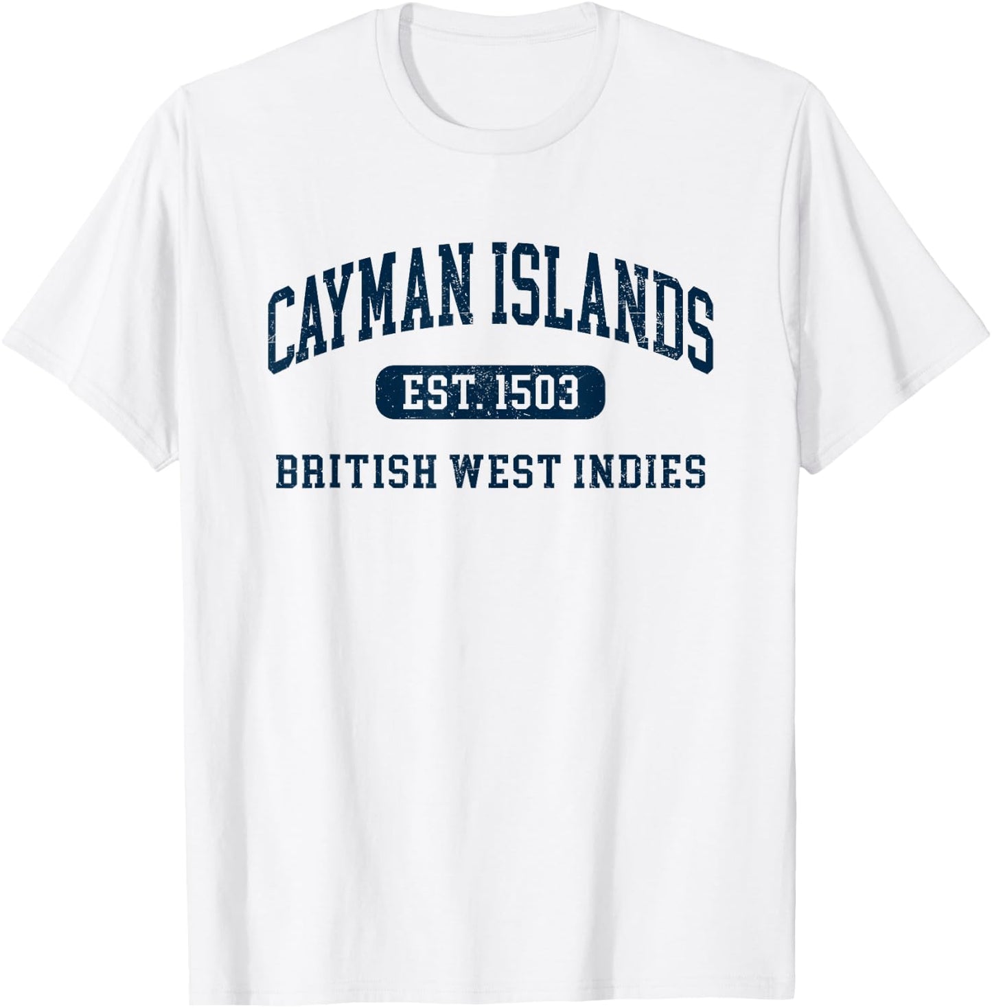 Retro Grand Cayman Islands 1503 Vintage Vacation Souvenir T-Shirt - T-Shirt | White