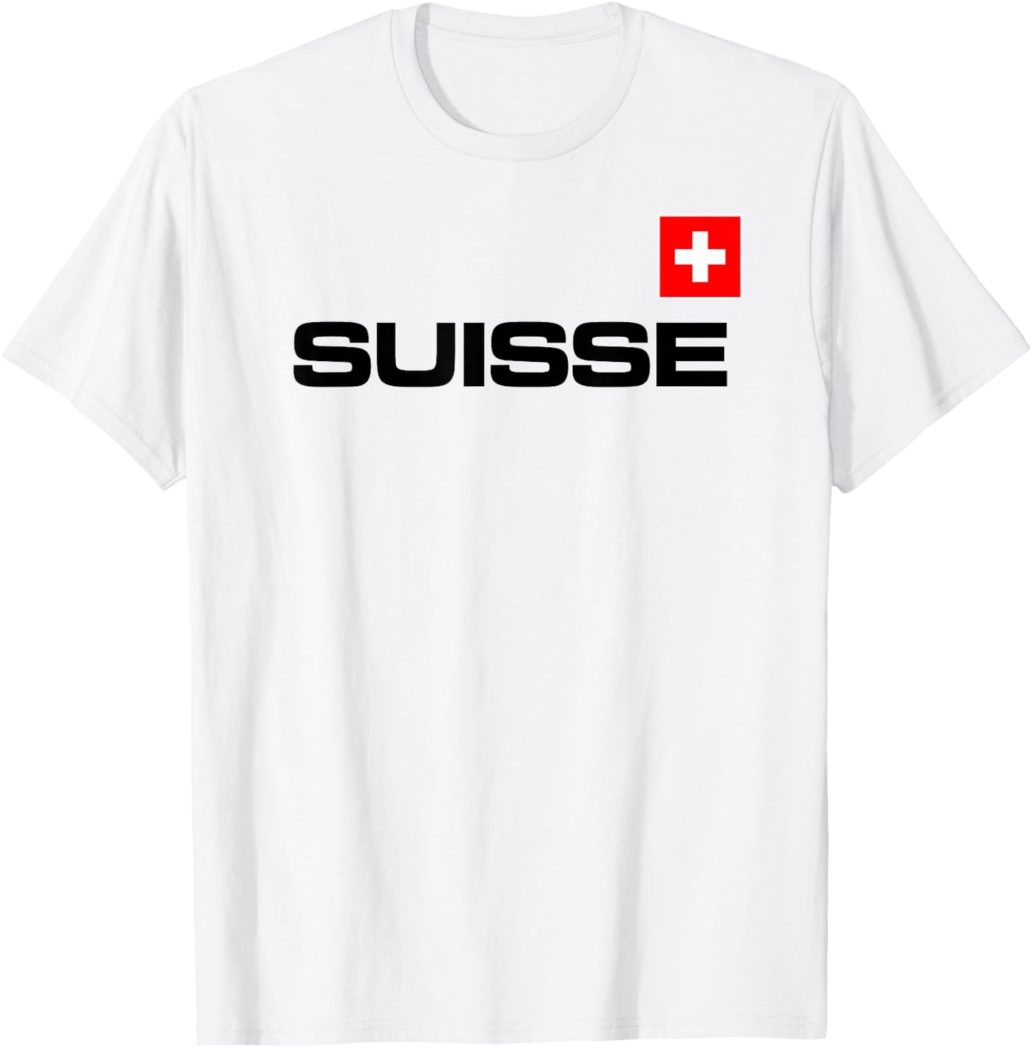 Switzerland Flag Suisse Athletic Games Sports Jersey Style. T-Shirt - T-Shirt | White