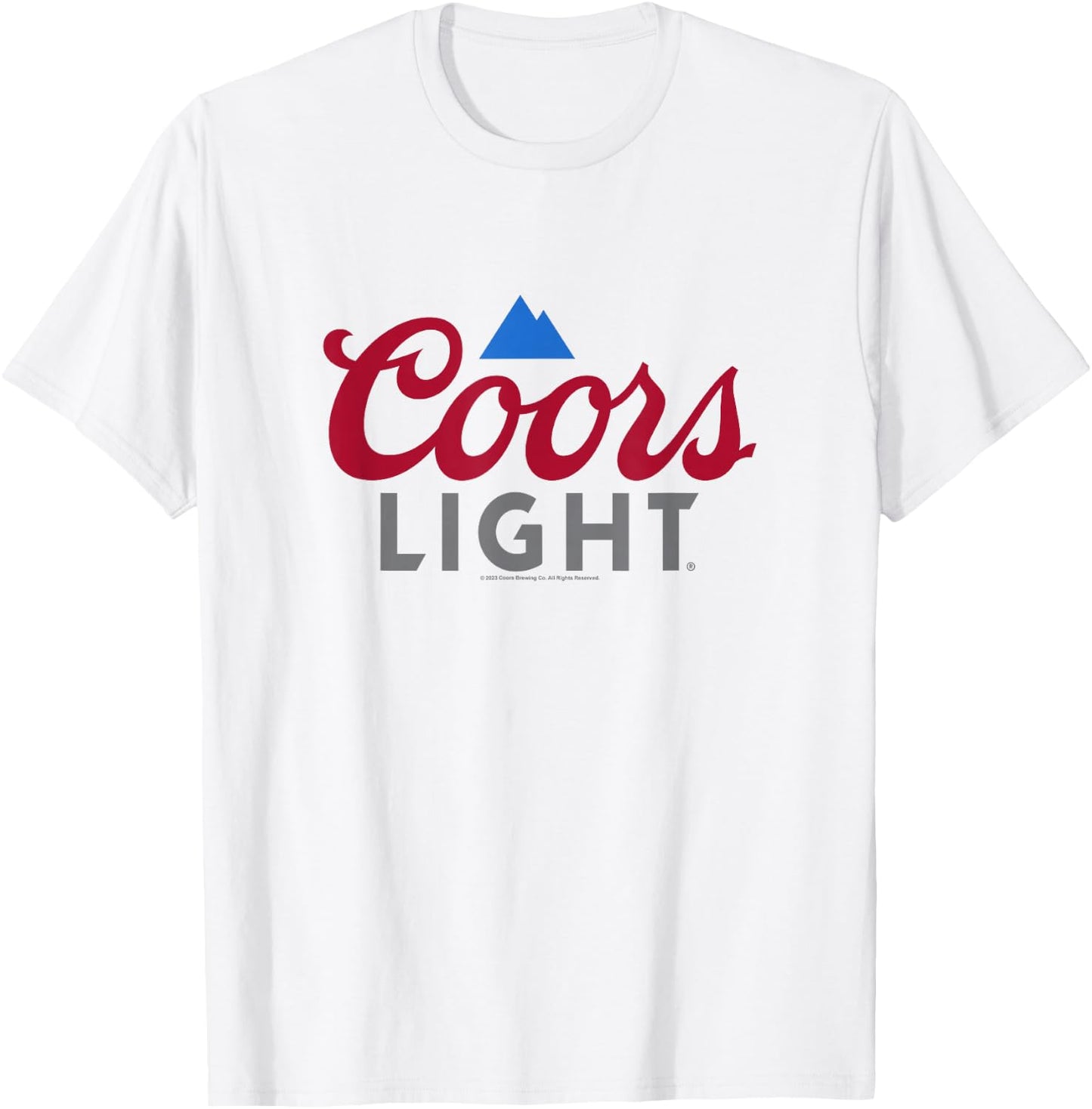Coors Brewing Company Coors Light Classic Big Chest Logo T-Shirt - T-Shirt | White
