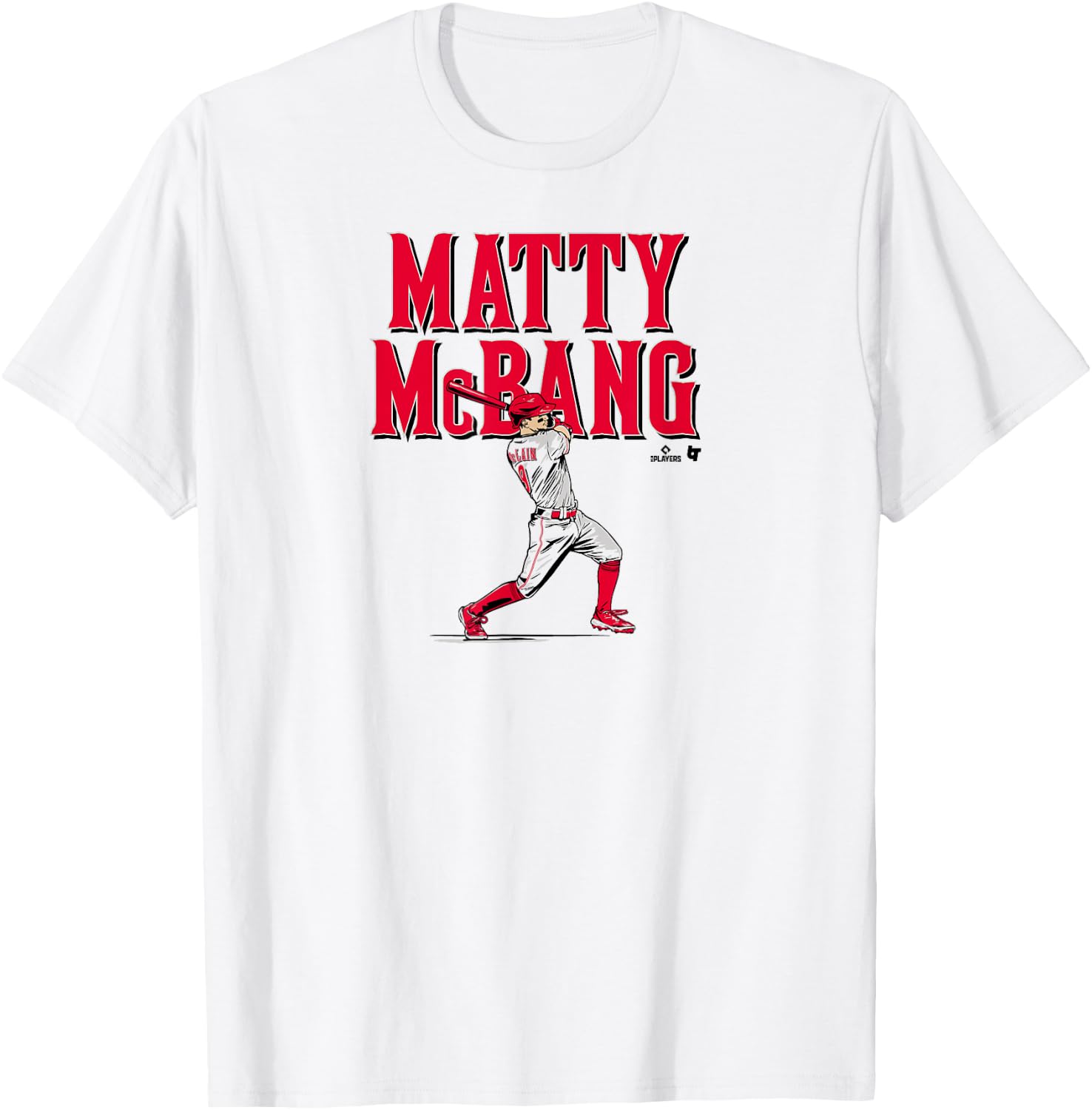 Matt McLain - Matty McBang - Cincinnati Baseball T-Shirt - T-Shirt | White
