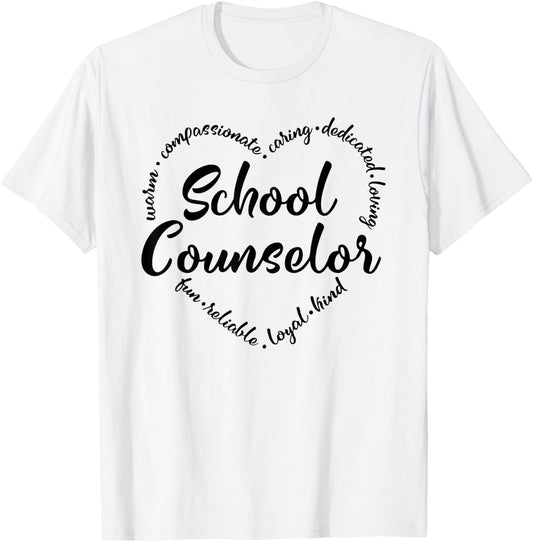 School Counselor Guidance Counselor Schools Counseling T-Shirt - T-Shirt | White